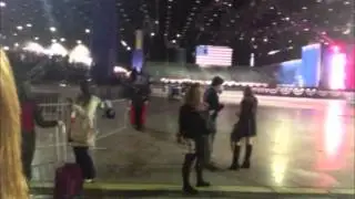 Taking a Look Around the Ballroom at the Obama HQ in Chicago