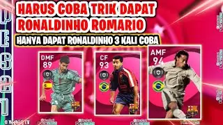 HARUS COBA TRIK CARA MENDAPATKAN ICONIC RONALDINHO ROMARIO ICONIC MOMENT BARCELONA PES 2021 MOBILE