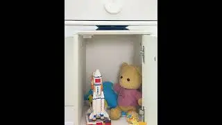 The Future of Storage: Robot-Themed Home Cabinet with Antenna