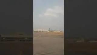 Air Peace landing at Asaba international Airport.