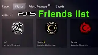 PS5 How to CHECK Friends List!
