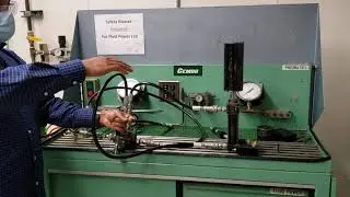 Hydraulic Cylinder Lab Demo | Hydraulic and Mechanical Horsepower Transferred Calculation