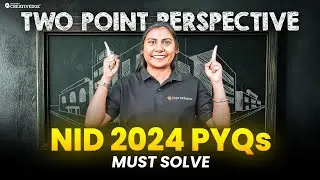NID 2024: One Point Perspective PYQs Solved ✍🏻| Most Important Topic Explained 📝| Must Solve ⚠️
