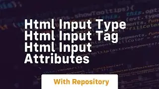 Html input type html input tag html input attributes