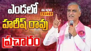 ఎండలో హరీష్ రావు ప్రచారం | Harish Rao Election Campaign in Pragnapur | Raj News