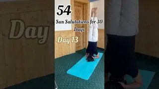 13/30 days of Sun Salutations Challenge ||Mom Edition #youtubeshorts #sunsalutations #yogachallenge