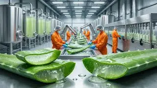 Inside a Modern Aloe Vera Juice Factory | From Farm to Bottle