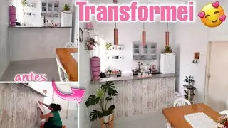 TRANSFORMEI A COZINHA COM 40 REAIS SEM BAGUNÇA/FICOU INCRÍVEL/FAÇA VOCÊ MESMO/AMEI|FLAVILENE AZEVEDO