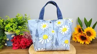 Easy Fabric Lunch Bag Tutorial