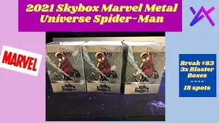 🦸&zwj;♂️2021 Skybox Marvel Metal Universe Spider-Man🦸&zwj;♂️ ArmaGEEKdon Trading Card Box Break #83