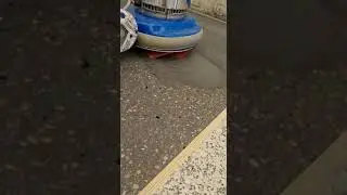 Hyper Grinder Single Disc Machine Filling Pin Holes in Concrete Floor