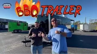 Grill on the go with this BBQ TRAILER! 6ft Porch - Renown Cargo Trailers
