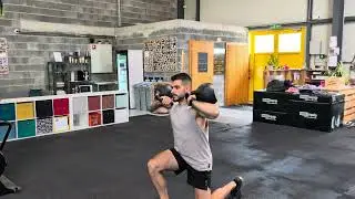 Double KB front rack tall kneeling to standing