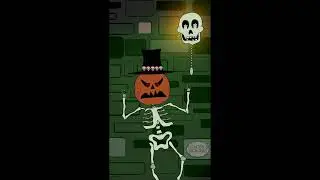 Section of Halloween Skellybob McBones