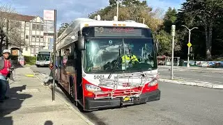 ⁴ᴷ⁶⁰ Almost Malfunctioned | SF Muni: 2021 New Flyer Xcelsior XE40 #5001 on 52 Excelsior