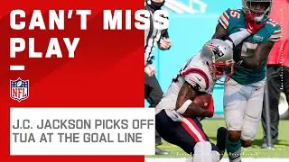 J.C. Jackson Grabs His 8th INT of the Season!