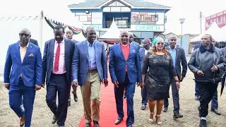 SEE HOW PRESIDENT RUTO ARRIVED AT KAHAWA WEST PRIESTHOOD CHURCH FOR SUNDAY SERVICE