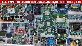 All Types Of Audio Boards | Amplifier | Class d Board | Bass trable board | Bt Module