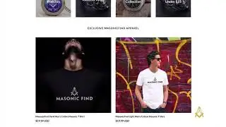 Homepage View Of The MasonicStore