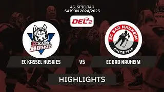 DEL2: EC Kassel Huskies vs. EC Bad Nauheim I Highlights - 45. Spieltag | SDTV Eishockey