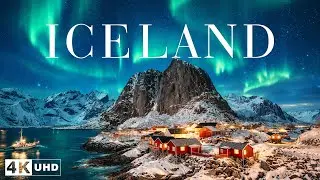 4K Iceland 🇮🇸 | Deep House Tropical Mix, Northern Night Landscapes, Calm Citynight & Chill House