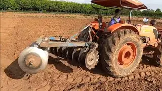 หาดูยาก คูโบต้าM85 ติดผานพรวน14 พาล Tractor Kubota