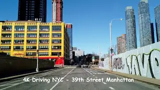 4K Driving NYC - 39th Street Manhattan | January 2021