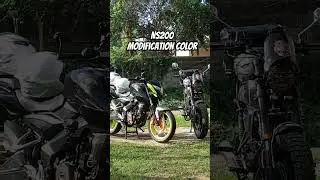 Ns200 modification color #fypyoutube #automobile #motorcycle #viralvideos #pulsarns200