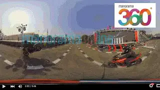 Hero Bike Stunt | Auto Expo 2016 | #YT360Day | 360 Degree Videos | Manorama 360
