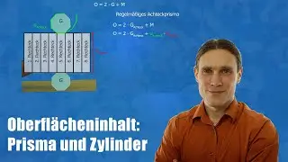 Prisma und Zylinder: Oberflächeninhalt | Körper