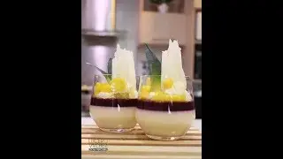 PANACOTTA DE COCO CON FRUTAS TROPICALES