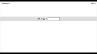 40 two-digit multiplication in 120 seconds (Zetamac)