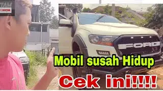 PENYEBAB MOBIL SUSAH HIDUP, LETAK SENSOR CKP FORD RANGER 2.2 T6, Wildtrack, OLI HITAM||V45