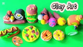 Diy Mini Clay Food Items || Diy  How To Make Polymer Clay Miniature Food More Realistic |