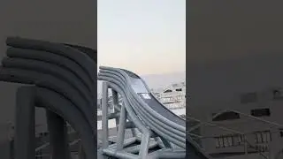 Giant inflatable yacht slide with little me, shipped to Dubai