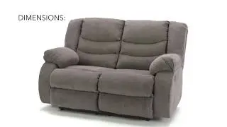 Tulen Gray Reclining Loveseat from Signature Design by Ashley