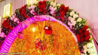 Gallery Decoration/ Jaimala Stage Program 🔥 marriage program/ flowers Decoration #shadi #wedding