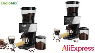 BioloMix Automatic Burr Coffee Grinder | 30 Gears Espresso & Pour Over AliExpress