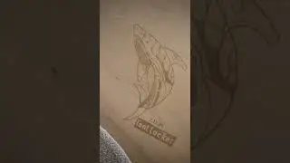 Nike x Footlocker TN Shark sand art design