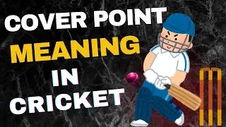 🔷 Cover Point Meaning in Cricket Field 🏏🏏 #coverpointincricket