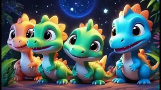 Six Baby Dinosaurs Learn to Share | Sharing and Song for Kids | Nursery Rhymes and Preschool Learnin