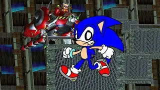Sonic Adventure Egg Viper boss but if Eggman destroyed both platforms...