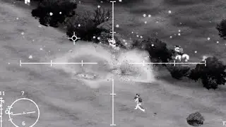 ArmA 3 - AC-130 Gunship firing at Insurgents - USAF - Combat Footage - ArmA 3 Simulation