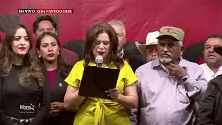 La pr&oacute;xima presidenta Rixi Moncada informa acuerdos alcanzados frente al intento de golpe electoral