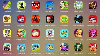 Roblox,Zombie Tsunami,Squid Game Family,Barry Alien Base,Poppy Playtime 4,Scary Teacher 3D,Spider...