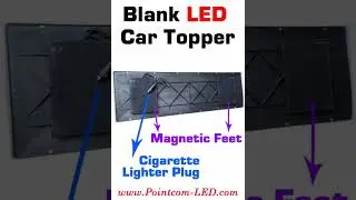 Blank LED Sign Box 4 Car Roof Top