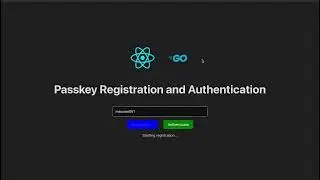 Passkey Authentication Demo with Go Lang and React