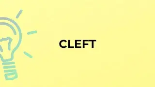 What is the meaning of the word CLEFT?