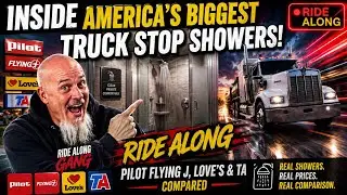 A look inside major truck stop shower rooms and cost Pilot/Flying J, Loves, TA travel centers