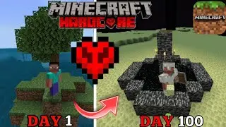 I Survived 100 Days on A Single Ocean Island in Minecraft Hardcore | DANESTO NOTGAMER 